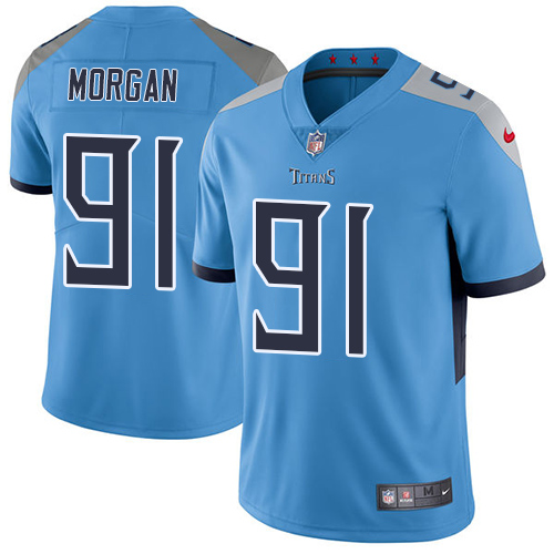 Nike Titans #91 Derrick Morgan Light Blue Team Color Men's Stitched NFL Vapor Untouchable Limited Jersey Nike Titans #91 Derrick Morgan Light Blue Team Color Men's Stitched NFL Vapor Untouchable Limited Jersey
