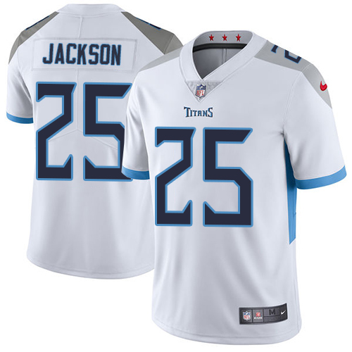 Nike Titans #25 Adoree' Jackson White Men's Stitched NFL Vapor Untouchable Limited Jersey Nike Titans #25 Adoree' Jackson White Men's Stitched NFL Vapor Untouchable Limited Jersey