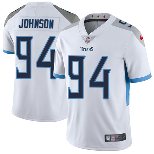 Nike Titans #94 Austin Johnson White Men's Stitched NFL Vapor Untouchable Limited Jersey Nike Titans #94 Austin Johnson White Men's Stitched NFL Vapor Untouchable Limited Jersey