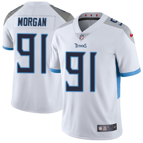 Nike Titans #91 Derrick Morgan White Men's Stitched NFL Vapor Untouchable Limited Jersey Nike Titans #91 Derrick Morgan White Men's Stitched NFL Vapor Untouchable Limited Jersey