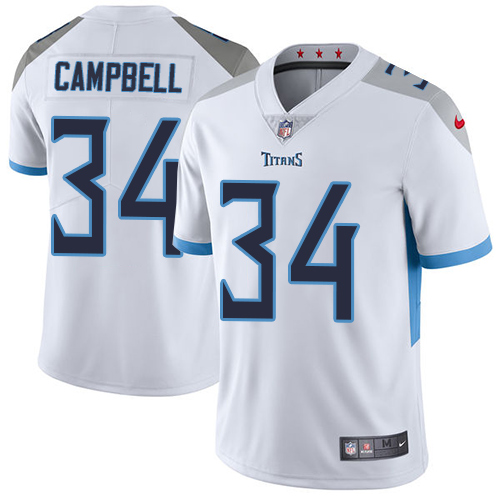 Nike Titans #34 Earl Campbell White Men's Stitched NFL Vapor Untouchable Limited Jersey Nike Titans #34 Earl Campbell White Men's Stitched NFL Vapor Untouchable Limited Jersey