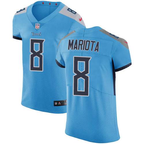 Nike Titans #8 Marcus Mariota Light Blue Team Color Men's Stitched NFL Vapor Untouchable Elite Jersey Nike Titans #8 Marcus Mariota Light Blue Team Color Men's Stitched NFL Vapor Untouchable Elite Jersey