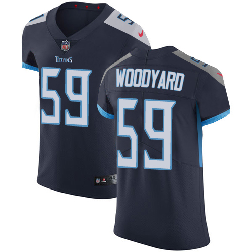 Nike Titans #59 Wesley Woodyard Navy Blue Alternate Men's Stitched NFL Vapor Untouchable Elite Jersey Nike Titans #59 Wesley Woodyard Navy Blue Alternate Men's Stitched NFL Vapor Untouchable Elite Jersey