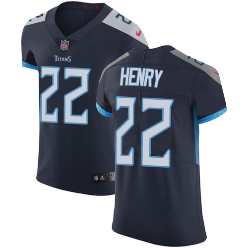 Nike Titans #22 Derrick Henry Navy Blue Alternate Men's Stitched NFL Vapor Untouchable Elite Jersey Nike Titans #22 Derrick Henry Navy Blue Alternate Men's Stitched NFL Vapor Untouchable Elite Jersey