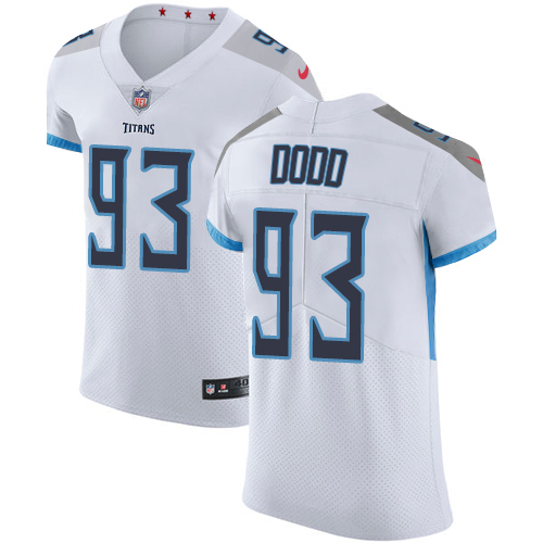 Nike Titans #93 Kevin Dodd White Men's Stitched NFL Vapor Untouchable Elite Jersey