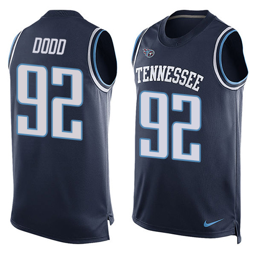 Nike Titans #92 Kevin Dodd Navy Blue Alternate Men's Stitched NFL Limited Tank Top Jersey