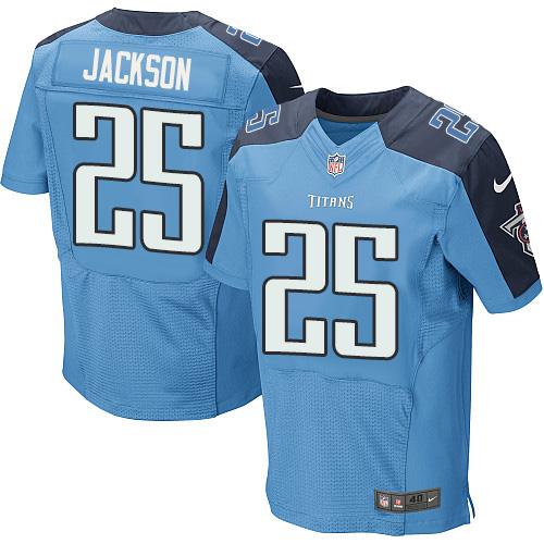 Nike Titans #25 Adoree' Jackson Light Blue Team Color Men's Stitched NFL Elite Jersey Nike Titans #25 Adoree' Jackson Light Blue Team Color Men's Stitched NFL Elite Jersey
