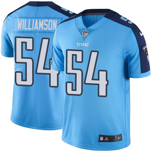 Nike Titans #54 Avery Williamson Light Blue Men's Stitched NFL Limited Rush Jersey Nike Titans #54 Avery Williamson Light Blue Men's Stitched NFL Limited Rush Jersey