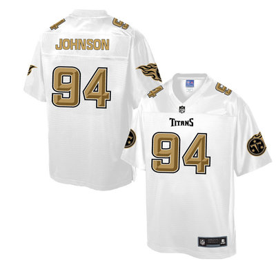 Nike Titans #94 Austin Johnson White Men's NFL Pro Line Fashion Elite Jersey Nike Titans #94 Austin Johnson White Men's NFL Pro Line Fashion Elite Jersey