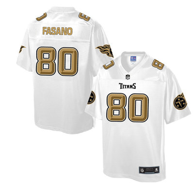 Nike Titans #80 Anthony Fasano White Men's NFL Pro Line Fashion Elite Jersey Nike Titans #80 Anthony Fasano White Men's NFL Pro Line Fashion Elite Jersey
