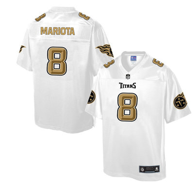 Nike Titans #8 Marcus Mariota White Men's NFL Pro Line Fashion Elite Jersey Nike Titans #8 Marcus Mariota White Men's NFL Pro Line Fashion Elite Jersey