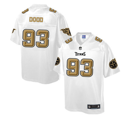 Nike Titans #93 Kevin Dodd White Men's NFL Pro Line Fashion Elite Jersey