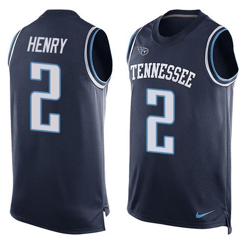 Nike Titans #2 Derrick Henry Navy Blue Alternate Men's Stitched NFL Limited Tank Top Jersey Nike Titans #2 Derrick Henry Navy Blue Alternate Men's Stitched NFL Limited Tank Top Jersey