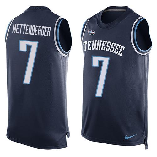 Nike Titans #7 Zach Mettenberger Navy Blue Alternate Men's Stitched NFL Limited Tank Top Jersey Nike Titans #7 Zach Mettenberger Navy Blue Alternate Men's Stitched NFL Limited Tank Top Jersey