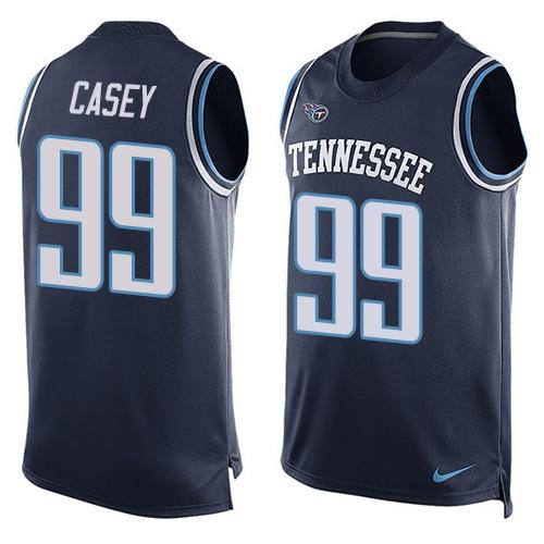 Nike Titans #99 Jurrell Casey Navy Blue Alternate Men's Stitched NFL Limited Tank Top Jersey Nike Titans #99 Jurrell Casey Navy Blue Alternate Men's Stitched NFL Limited Tank Top Jersey