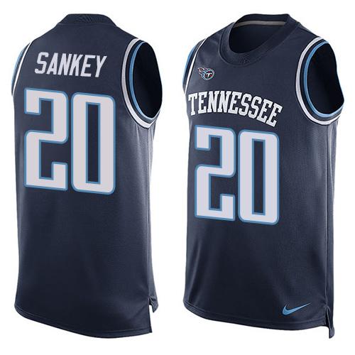 Nike Titans #20 Bishop Sankey Navy Blue Alternate Men's Stitched NFL Limited Tank Top Jersey Nike Titans #20 Bishop Sankey Navy Blue Alternate Men's Stitched NFL Limited Tank Top Jersey