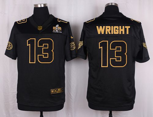 Nike Titans #13 Kendall Wright Black Men's Stitched NFL Elite Pro Line Gold Collection Jersey Nike Titans #13 Kendall Wright Black Men's Stitched NFL Elite Pro Line Gold Collection Jersey