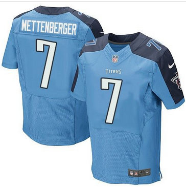 Nike Tennessee Titans #7 Zach Mettenberger Light Blue Team Color Men's Stitched NFL Elite Jersey Nike Tennessee Titans #7 Zach Mettenberger Light Blue Team Color Men's Stitched NFL Elite Jersey