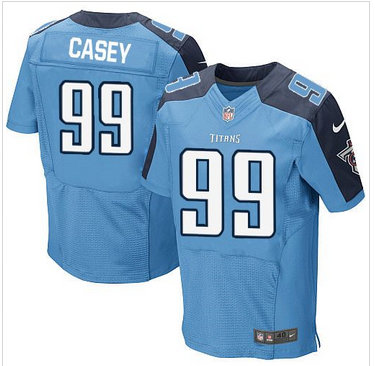 Nike Tennessee Titans #99 Jurrell Casey Light Blue Team Color Men's Stitched NFL Elite Jersey