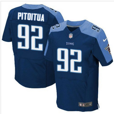 Nike Tennessee Titans #92 Ropati Pitoitua Navy Blue Alternate Men's Stitched NFL Elite Jersey Nike Tennessee Titans #92 Ropati Pitoitua Navy Blue Alternate Men's Stitched NFL Elite Jersey