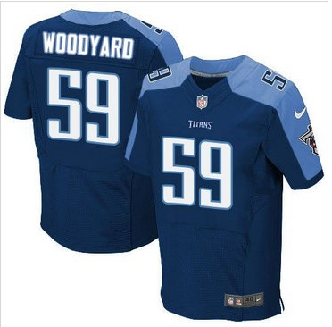 Nike Tennessee Titans #59 Wesley Woodyard Navy Blue Alternate Men's Stitched NFL Elite Jersey Nike Tennessee Titans #59 Wesley Woodyard Navy Blue Alternate Men's Stitched NFL Elite Jersey