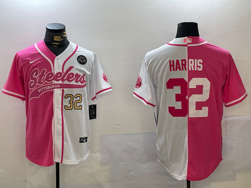 Men's Pittsburgh Steelers #32 Franco Harris 2024 Arctic Red White Salute To Service Stitched Baseball Jersey 7 Men's Pittsburgh Steelers #32 Franco Harris 2024 Arctic Red White Salute To Service Stitched Baseball Jersey 7