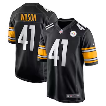 Men Steelers #41 Wilson Vapor Limited Black Jerseys Men Steelers #41 Wilson Vapor Limited Black Jerseys