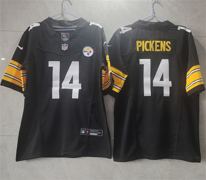 Men's Pittsburgh Steelers #14 George Pickens Black 2023 F.U.S.E. Vapor Untouchable Limited Jersey Men's Pittsburgh Steelers #14 George Pickens Black 2023 F.U.S.E. Vapor Untouchable Limited Jersey