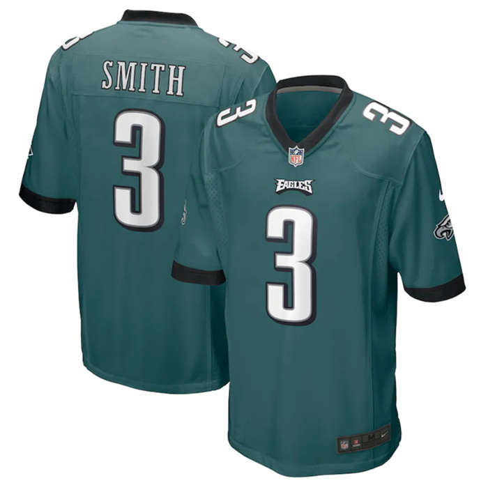 Men's Philadelphia Eagles #3 Nolan Smith Green Stitched Game Jersey Men's Philadelphia Eagles #3 Nolan Smith Green Stitched Game Jersey