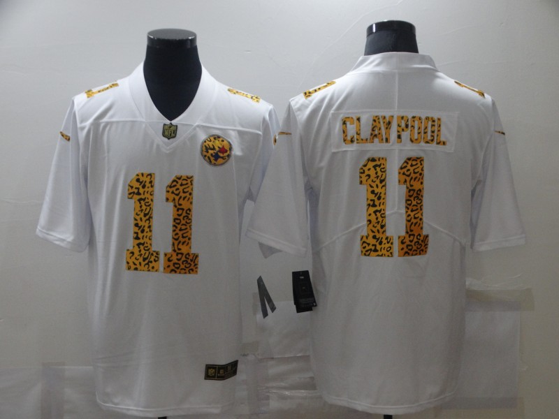 Nike Steelers 11 Chase Claypool White Leopard Vapor Untouchable Limited Jersey Nike Steelers 11 Chase Claypool White Leopard Vapor Untouchable Limited Jersey