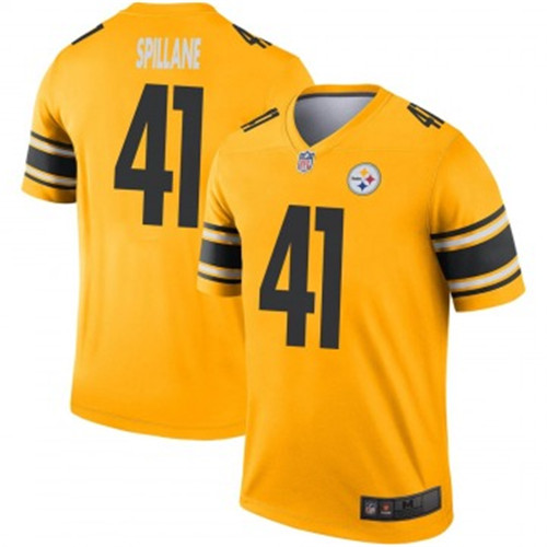 Men Steelers #41 Robert Spillane Vapor Limited Gold rush Jerseys Men Steelers #41 Robert Spillane Vapor Limited Gold rush Jerseys