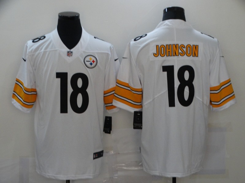 Nike Steelers 18 Diontae Johnson White Vapor Untouchable Limited Jersey Nike Steelers 18 Diontae Johnson White Vapor Untouchable Limited Jersey