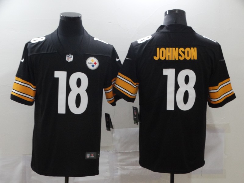 Nike Steelers 18 Diontae Johnson Black Vapor Untouchable Limited Jersey Nike Steelers 18 Diontae Johnson Black Vapor Untouchable Limited Jersey