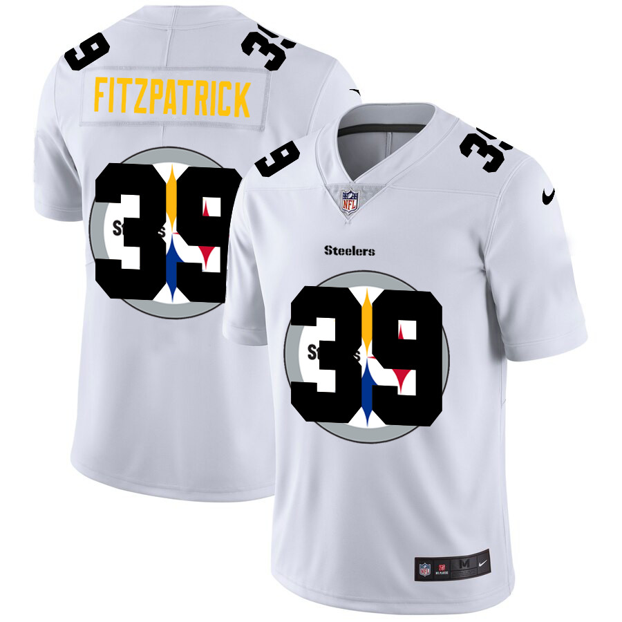 Nike Steelers 39 Minkah Fitzpatrick White Shadow Logo Limited Jersey Nike Steelers 39 Minkah Fitzpatrick White Shadow Logo Limited Jersey