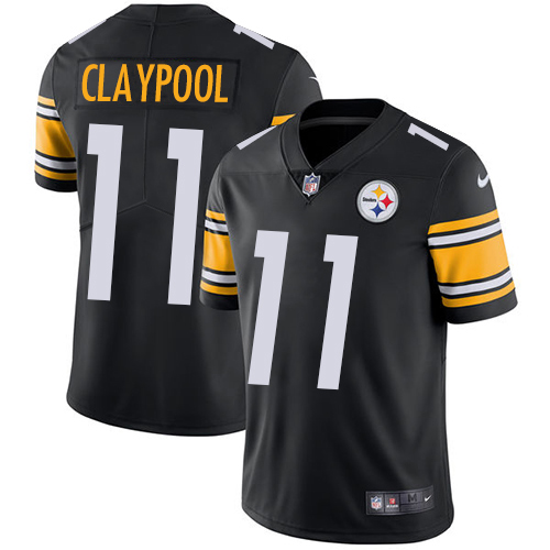 Nike Steelers #11 Chase Claypool Black Team Color Men's Stitched NFL Vapor Untouchable Limited Jersey Nike Steelers #11 Chase Claypool Black Team Color Men's Stitched NFL Vapor Untouchable Limited Jersey
