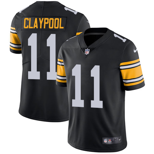Nike Steelers #11 Chase Claypool Black Alternate Men's Stitched NFL Vapor Untouchable Limited Jersey Nike Steelers #11 Chase Claypool Black Alternate Men's Stitched NFL Vapor Untouchable Limited Jersey