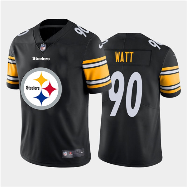 Nike Steelers 90 T.J. Watt Black Team Big Logo Vapor Untouchable Limited Jersey Nike Steelers 90 T.J. Watt Black Team Big Logo Vapor Untouchable Limited Jersey