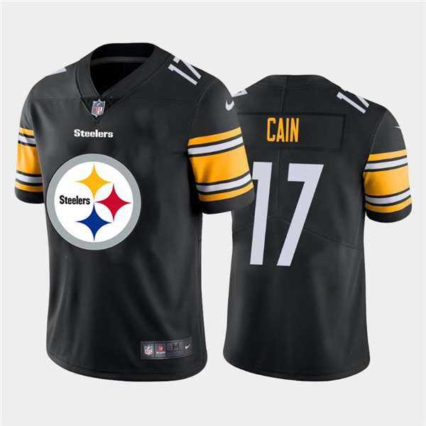 Nike Steelers 17 Deon Cain Black Team Big Logo Vapor Untouchable Limited Jersey Nike Steelers 17 Deon Cain Black Team Big Logo Vapor Untouchable Limited Jersey