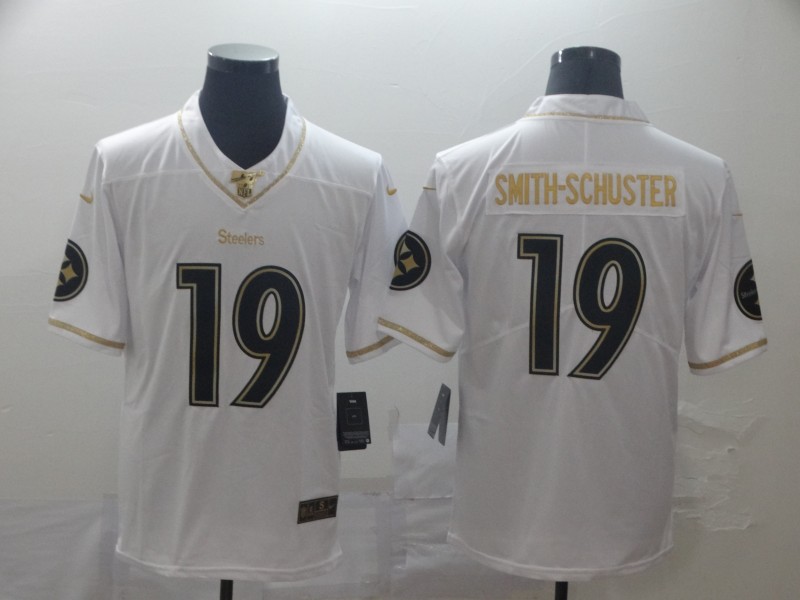 Nike Steelers 19 JuJu Smith-Schuster White Gold Vapor Untouchable Limited Jersey Nike Steelers 19 JuJu Smith-Schuster White Gold Vapor Untouchable Limited Jersey