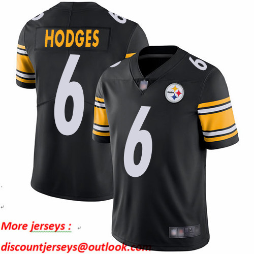 Steelers #6 Devlin Hodges Black Team Color Men's Stitched Football Vapor Untouchable Limited Jersey