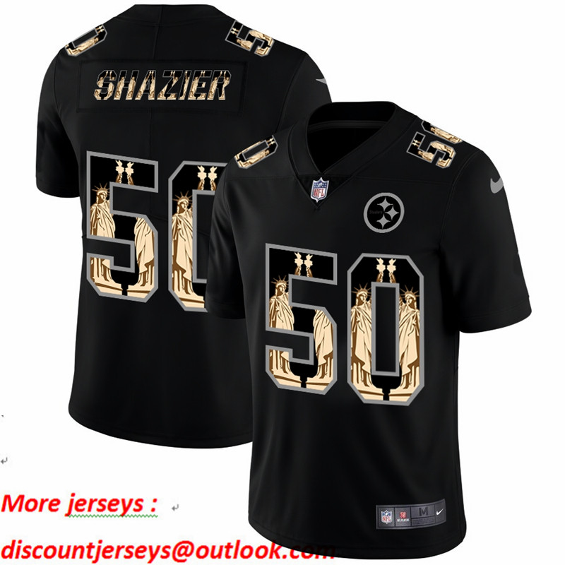 Nike Steelers 50 Ryan Shazier Black Statue Of Liberty Limited Jersey Nike Steelers 50 Ryan Shazier Black Statue Of Liberty Limited Jersey