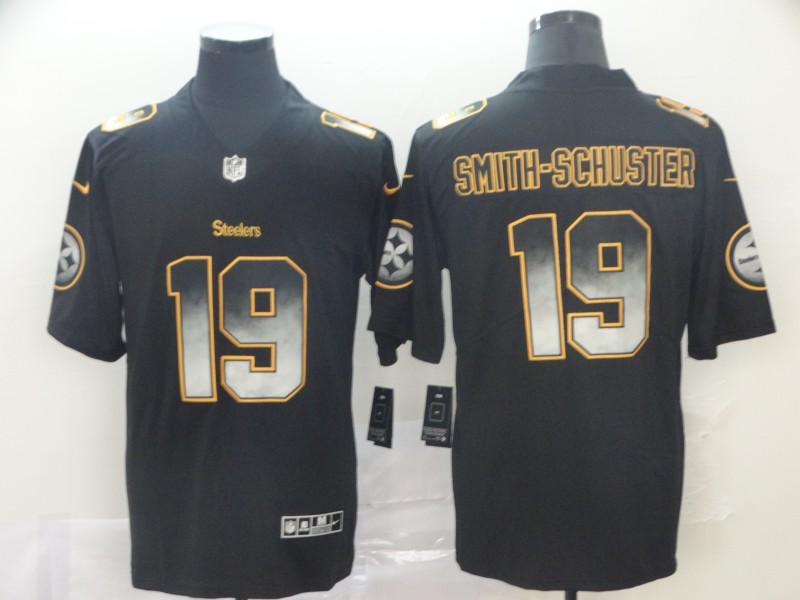 Steelers 19 JuJu Smith-Schuster Black Arch Smoke Vapor Untouchable Limited Jersey Steelers 19 JuJu Smith-Schuster Black Arch Smoke Vapor Untouchable Limited Jersey