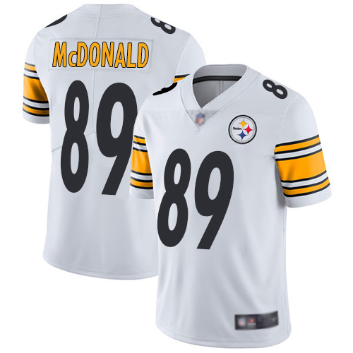 Steelers #89 Vance McDonald White Men's Stitched Football Vapor Untouchable Limited Jersey Steelers #89 Vance McDonald White Men's Stitched Football Vapor Untouchable Limited Jersey