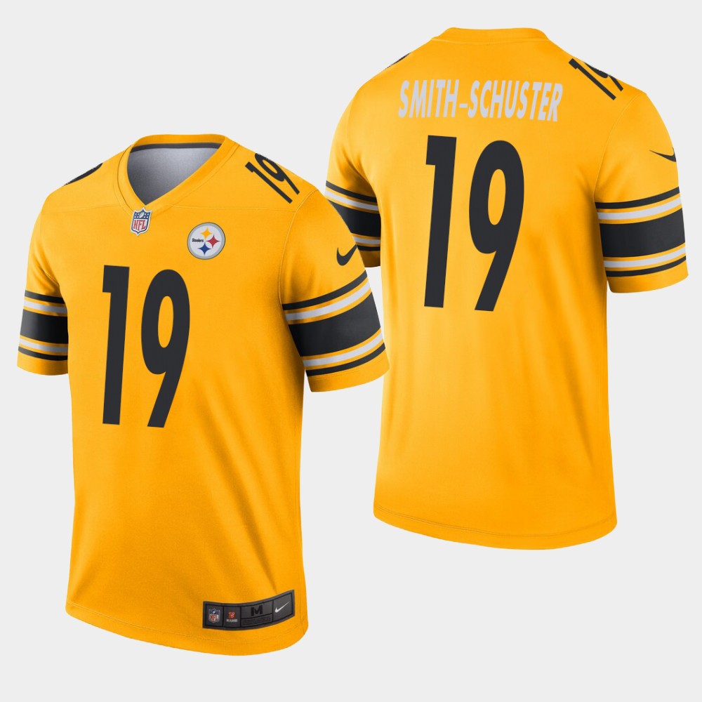Pittsburgh Steelers #19 JuJu Smith-Schuster Inverted Legend Gold Jersey