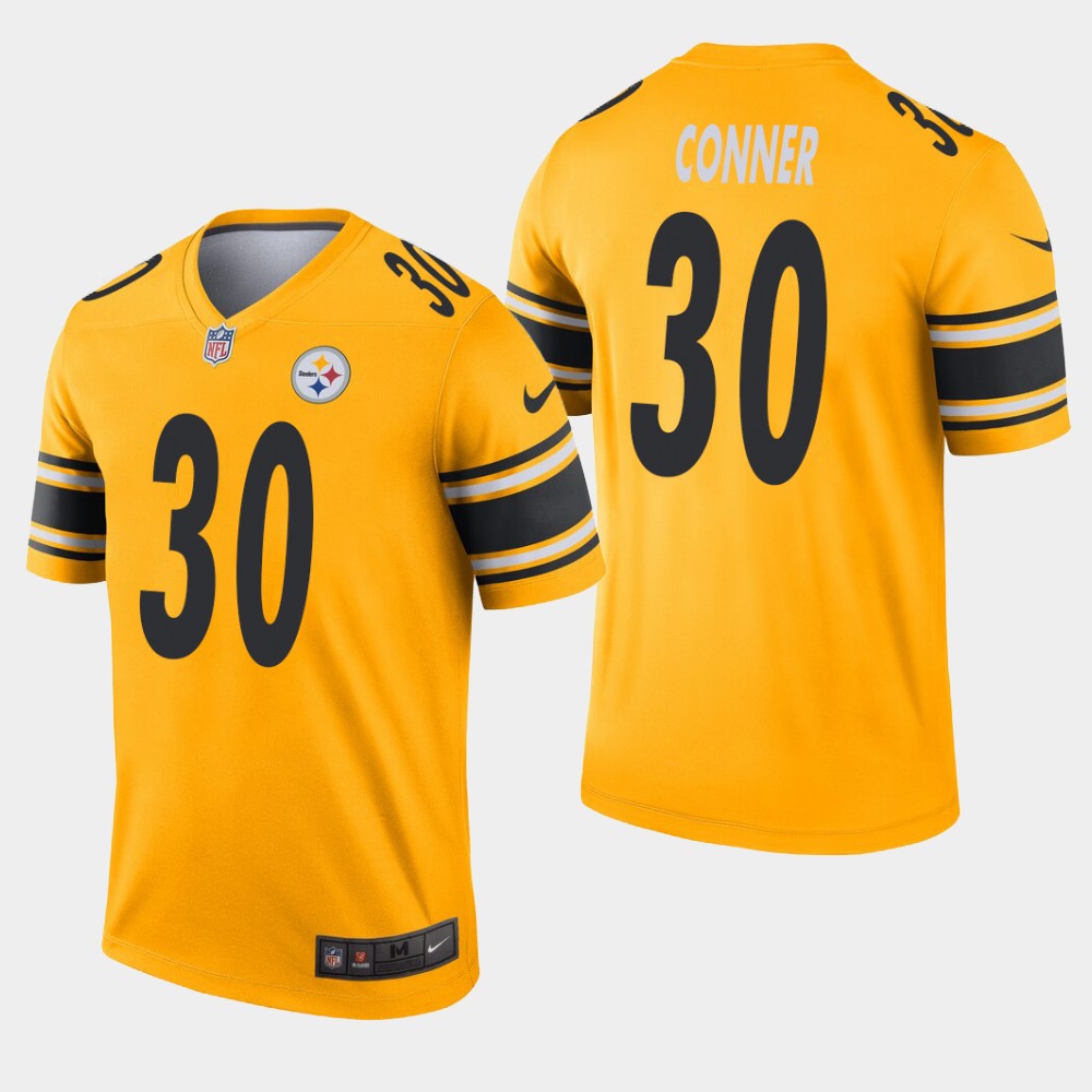 Pittsburgh Steelers #30 James Conner Inverted Legend Gold Jersey