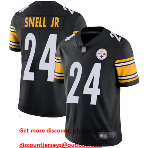 Steelers #24 Benny Snell Jr. Black Team Color Men's Stitched Football Vapor Untouchable Limited Jersey