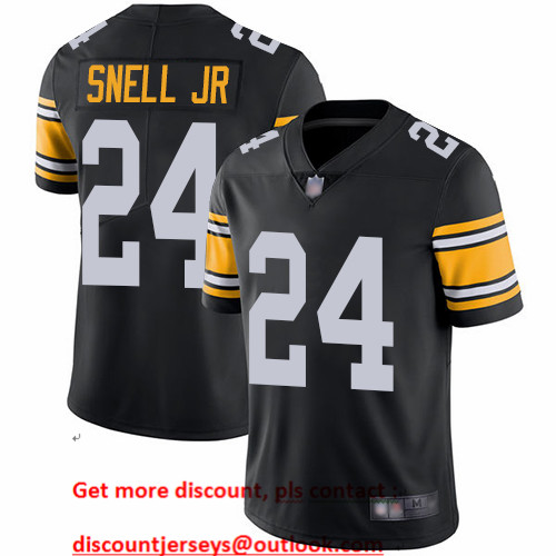 Steelers #24 Benny Snell Jr. Black Alternate Men's Stitched Football Vapor Untouchable Limited Jersey