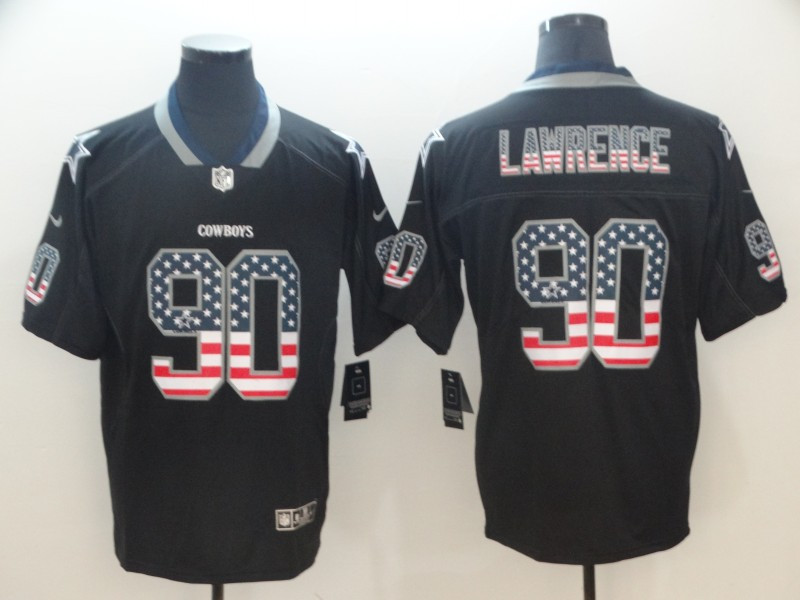 Nike Steelers 90 DeMarcus Lawrence Black USA Flag Fashion Limited Jersey Nike Steelers 90 DeMarcus Lawrence Black USA Flag Fashion Limited Jersey