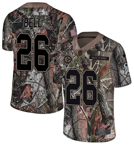 Nike Steelers #26 Le'Veon Bell Camo Men's Stitched NFL Limited Rush Realtree Jersey