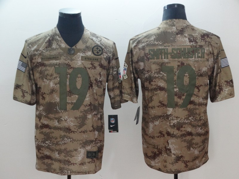 Nike Steelers 19 JuJu Smith-Schuster Camo Salute To Service Limited Jersey Nike Steelers 19 JuJu Smith-Schuster Camo Salute To Service Limited Jersey